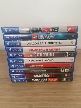 Juegos PS4: NBA,LEGO, Dragon Ball, Mafia, Watchdog