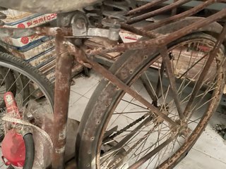 Bicicleta antigua de paseo