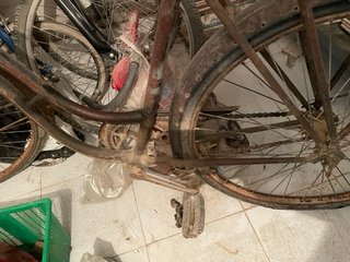Bicicleta antigua de paseo