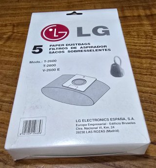 Bolsas aspirador LG T-2600 Original (5 uds)