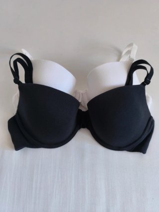 Pack 2 Sujetadores Amazon Essentials Negro y Blanc