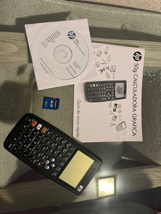 Calculadora Gráfica HP 50g + Manual + tarjeta sd