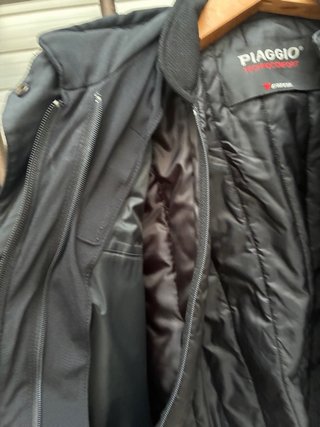 Cazadora Moto Dainese Piaggio Negra