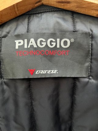 Cazadora Moto Dainese Piaggio Negra