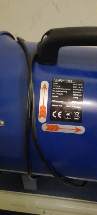 Ventilador Industrial WDH-SHT28 2800m³/h