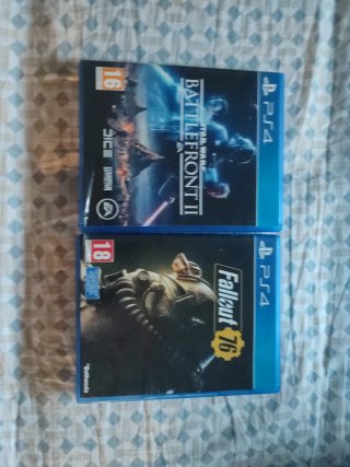 Juegos PS4 Star Wars Battlefront II y Fallout 76