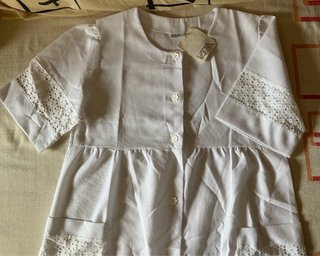 Vestido Vania blanco manga corta