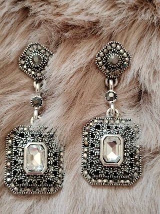 Pendientes Vintage Marquesitas Plata