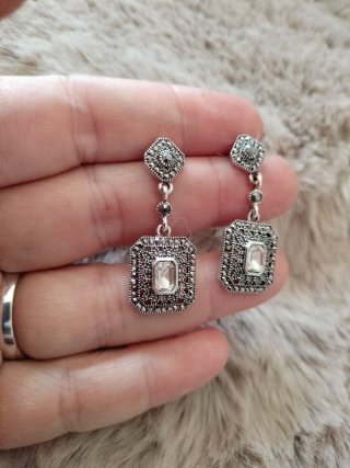 Pendientes Vintage Marquesitas Plata