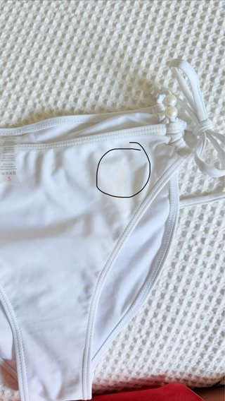 Bikini Shein Blanco Perla Talla S