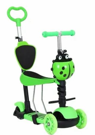 Patinete 3 en 1 niña con asiento