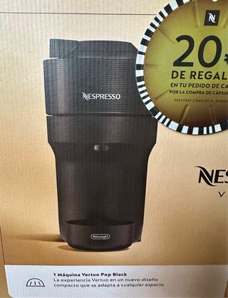 Nespresso Vertuo Pop+ Aeroccino Black SIN ESTRENAR