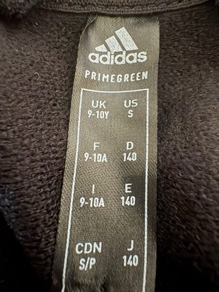 Felpa Adidas nera e grigia