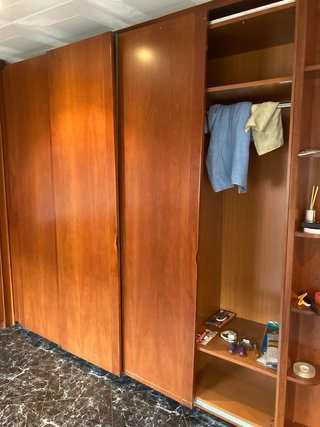 Cabecero cama con armario madera