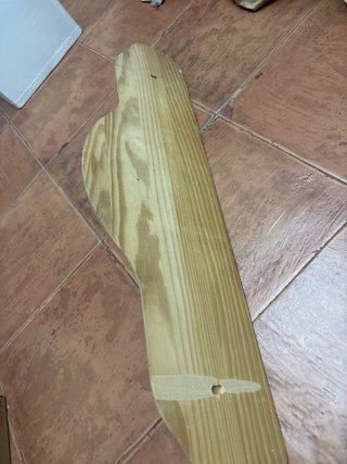Perchero de madera 80x23 cm