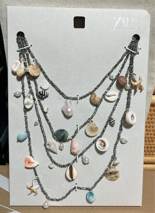 PACK 4 COLLARES ABALORIOS CONCHAS ZARA
