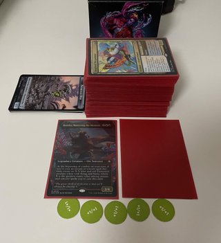 MTG Mazo Commander Strixhaven con fundas
