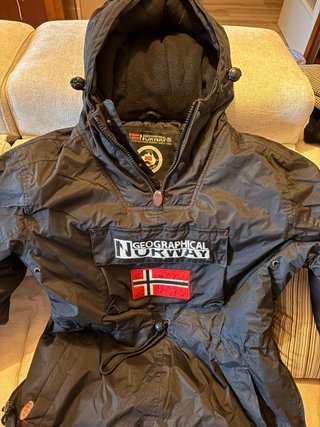 Abrigo Geographical Norway Talla 40 Negro