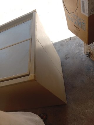 Congelador horizontal beige