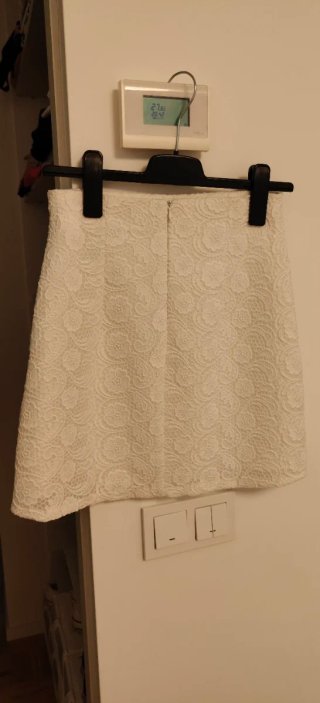 Falda Zara Blanca Talla XS