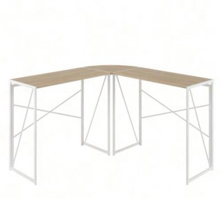 Escritorio esquinero madera y metal