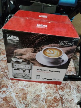Cafetera Espresso Garvee Plata