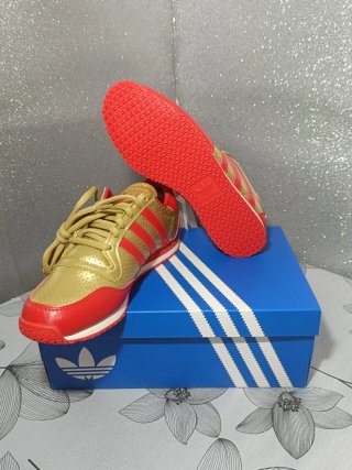Zapatillas Adidas Galaxy Oro y Rojo Talla 42.5