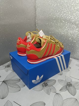 Zapatillas Adidas Galaxy Oro y Rojo Talla 42.5