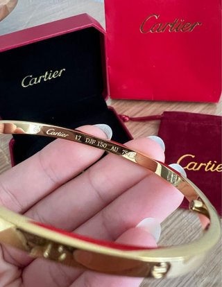 Pulsera inspo Cartier acero inoxidable estilo Love