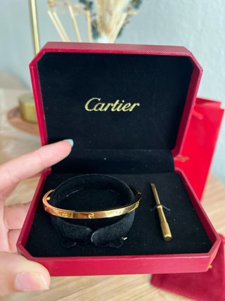 Pulsera inspo Cartier acero inoxidable estilo Love