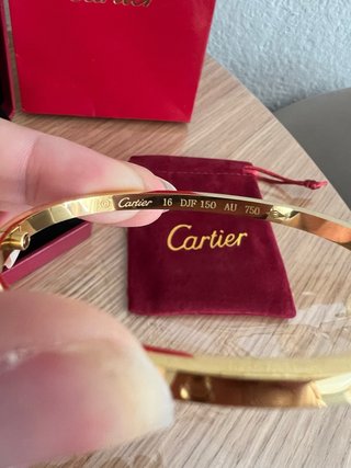 Pulsera inspo Cartier acero inoxidable estilo Love