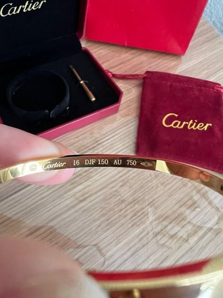 Pulsera inspo Cartier acero inoxidable estilo Love