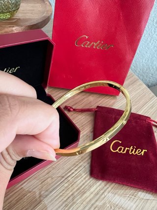 Pulsera inspo Cartier acero inoxidable estilo Love