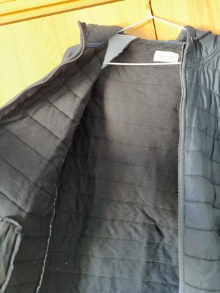 Sudadera acolchada negro/gris hombre