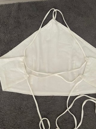 Top Zara Blanco Halter