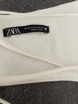 Top Zara Blanco Halter