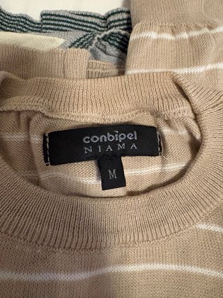 Maglione Benetton Argyle Grigio Verde