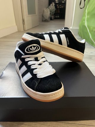 Zapatillas Adidas Campus Negras y Blancas
