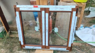 Ventana PVC Roble Claro