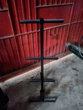 Rack para discos y barras olímpicas para Agustin