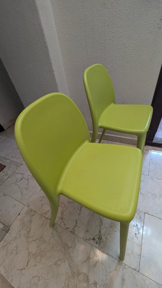 Pack 2 Sillas Altas IKEA Urban Verdes