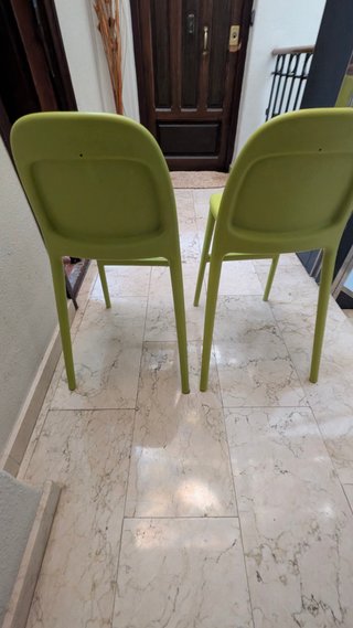 Pack 2 Sillas Altas IKEA Urban Verdes
