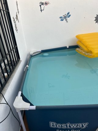 Piscina desmontable y depuradora de arena