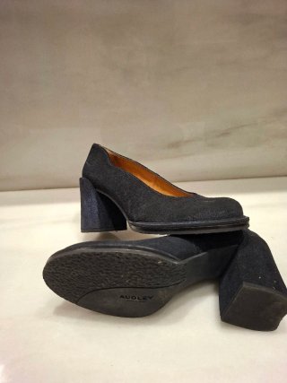 Zapatos de tacón Audley ante azul marino Talla 37