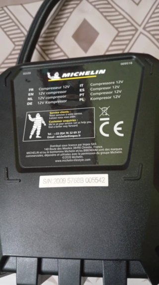 Mini Compresor Michelin 12V Digital