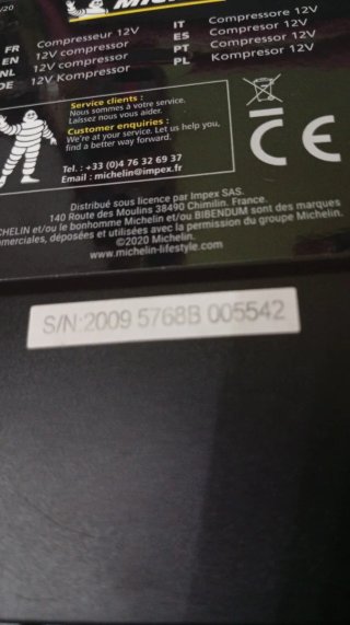 Mini Compresor Michelin 12V Digital