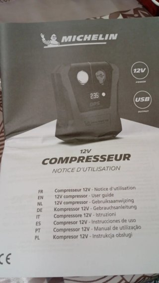 Mini Compresor Michelin 12V Digital