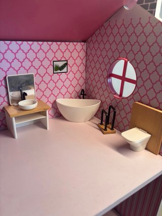Casa de muñecas grande de madera