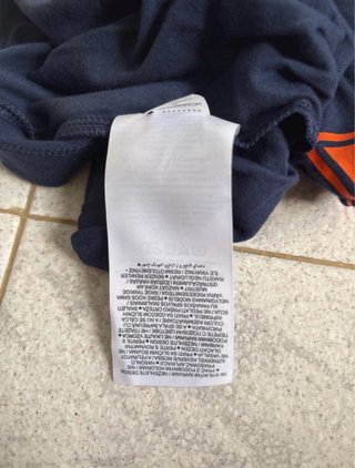 Camiseta Nike Azul y Naranja