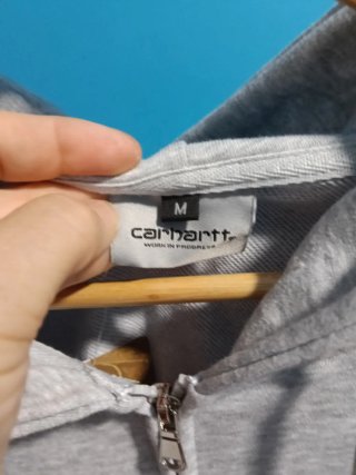 Sudadera Carhartt Gris con Cremallera